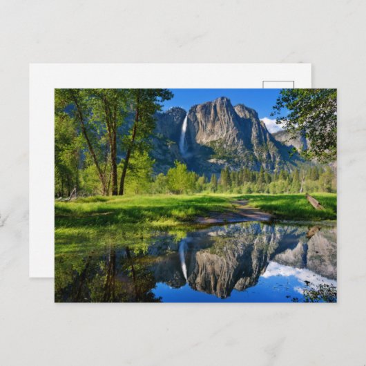 Wasserfälle | Yosemite Falls, Kalifornien Postkarte (Vorne/Hinten)