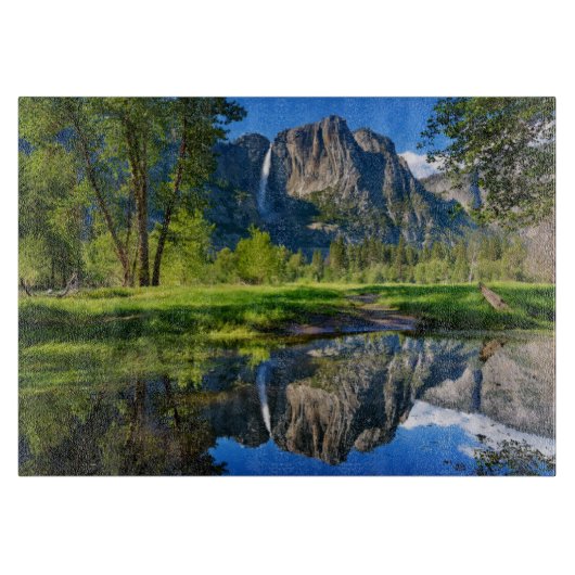Wasserfälle | Yosemite Falls, Kalifornien Schneidebrett (Vorderseite)