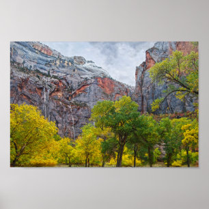 Wasserfälle, Zion-Nationalpark, Utah Poster