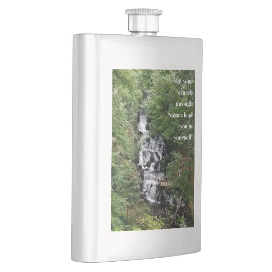 Wasserfallflasche Flachmann (Rechts)