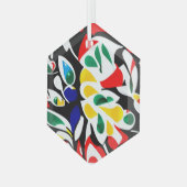 Wasserfallformen , zeitgenössische geometrische Ku Ornament Aus Glas (Vorderseite Links)