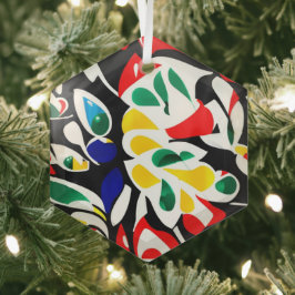 Wasserfallformen , zeitgenössische geometrische Ku Ornament Aus Glas