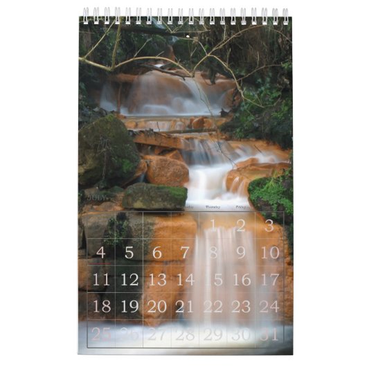 Wasserfallkalender Kalender (Jul 2027)
