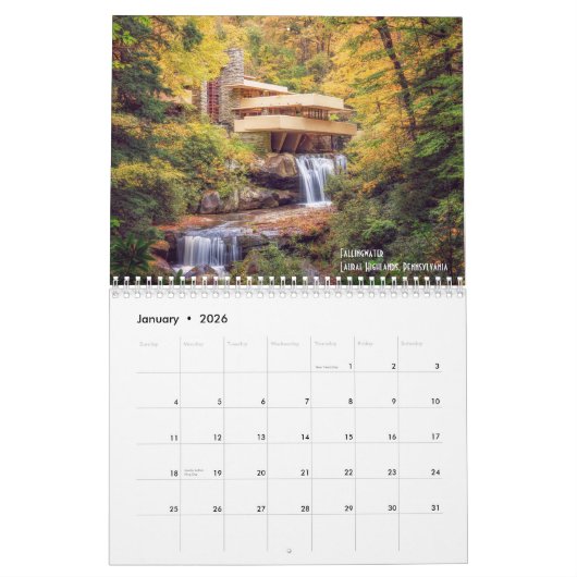 Wasserfallkalender Kalender (Jan 2026)