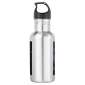 Wasserfallkatze Edelstahlflasche (Rückseite)