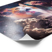 Wasserfallkatze Fotodruck (Ecke)