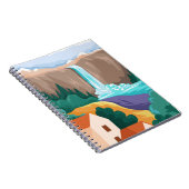 Wasserfalllandschaften Notizblock (Rechte Seite)