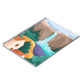Wasserfalllandschaften Notizblock (Linke Seite)