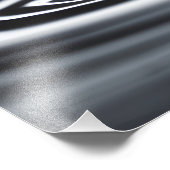 WasserfallmakMakro Fotodruck (Ecke)