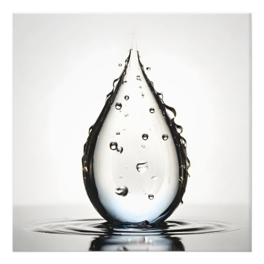 WasserfallmakMakro Fotodruck (Vorne)