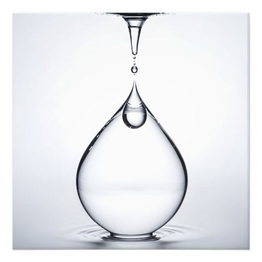 WasserfallmakMakro Fotodruck (Vorne)