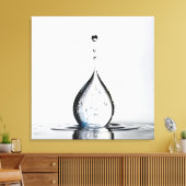 WasserfallmakMakro Leinwanddruck (Insitu (Wohnzimmer))