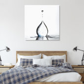 WasserfallmakMakro Leinwanddruck (Insitu (Schlafzimmer))