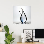 WasserfallmakMakro Poster (Heimbüro)