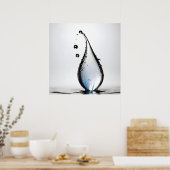 WasserfallmakMakro Poster (Küche)
