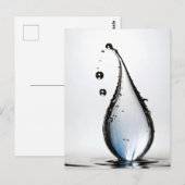 WasserfallmakMakro Postkarte (Vorne/Hinten)