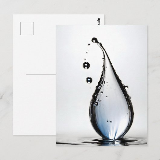 WasserfallmakMakro Postkarte (Vorne/Hinten)