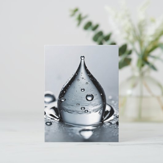 WasserfallmakMakro Postkarte (Stehend Vorderseite)