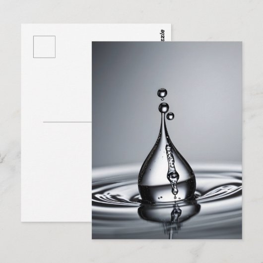 WasserfallmakMakro Postkarte (Vorne/Hinten)