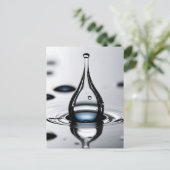 WasserfallmakMakro Postkarte (Stehend Vorderseite)
