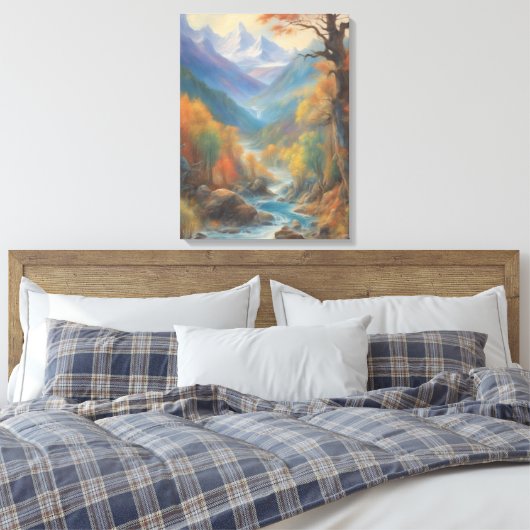 Wasserfallmalerei Leinwanddruck (Insitu (Schlafzimmer))