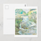 Wasserfallmalerei Postkarte (Vorne/Hinten)