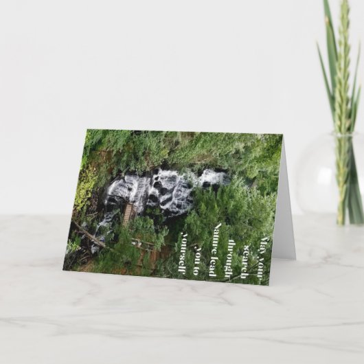 Wasserfallnotecard Karte (Vorderseite)
