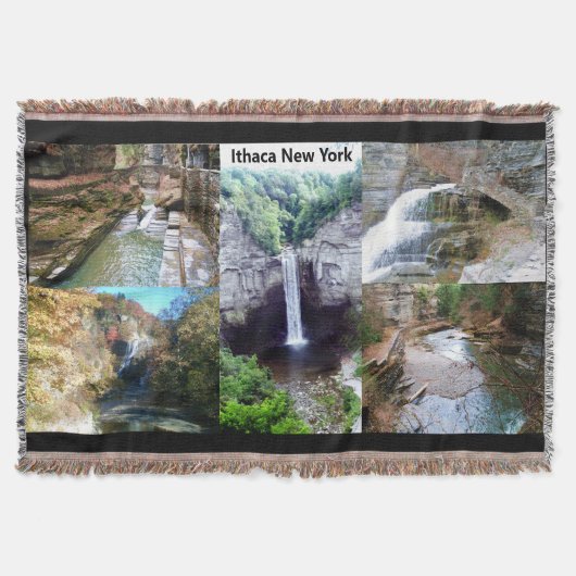 WASSERFALLS VON ITHACA NEW YORK werfen Decke (Vorderseite)