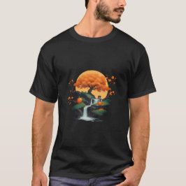 Wasserfallszene im Herbst T-Shirt