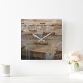 Wasserfalluhr Quadratische Wanduhr (Zuhause)