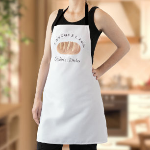 Wasserfarb-Bäckerei-Brot-Brötchen-Rustikal-Einfach Schürze