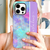 Wasserfarb-Splash mit individuellem Namen Case-Mate iPhone Hülle