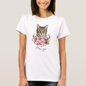 Wasserfarb-Tabby-Katze T-Shirt (Vorderseite)