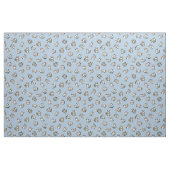 Wasserfarb-Waschbären auf Hellblau Stoff (Fat Quarter (45,7 x 55,9 cm))