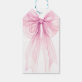 Wasserfarbband-Geschenkanhänger für Baby Shower &  Geschenkanhänger (Rückseite)