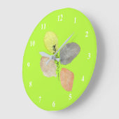 Wasserfarbblatt Große Wanduhr (Winkel)