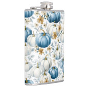 WASSERFARBBLAU UND WEISSE FALLPUMPKINE FLACHMANN (Rechts)