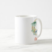 Wasserfarbbuchstabe C mit Dinosaurier Kaffeetasse (VorderseiteRechts)