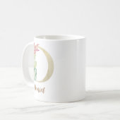 Wasserfarbbuchstabe D mit Dinosaurier Kaffeetasse (Vorderseite Links)