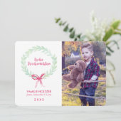 Wasserfarbdraht Frohe Weihnachten Foto (Stehend Vorderseite)