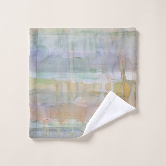 Wasserfarbdruck für rustikalen Tropfen Badhandtuch Set (Waschlappen)