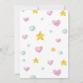 Wasserfarbe 1. Geburtstagskuchen Einladung (Rückseite)