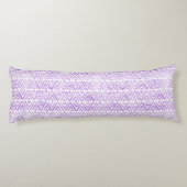 Wasserfarbe 3 Elefanten Shibori Primitive Zickzack Seitenschläferkissen (Rückseite)