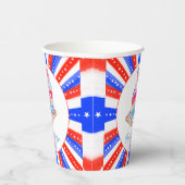 Wasserfarbe 4. Juli Party Pappbecher (Rechts)