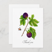 Wasserfarbe Abb botanische Wohnung Danke Karte (Vorne/Hinten)