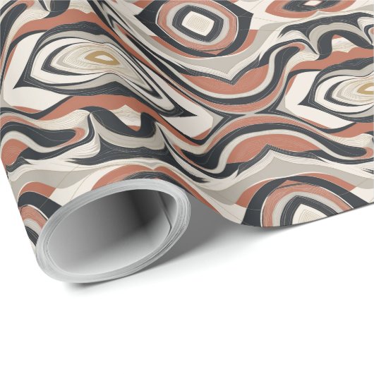 Wasserfarbe Abstrakt 13 Wrapping Paper Geschenkpapier (Rolleneckpunkt)