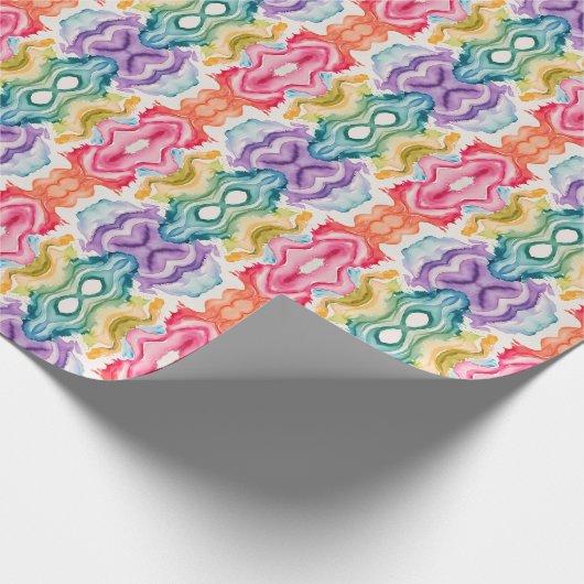 Wasserfarbe Abstrakt 23 Wrapping Paper Geschenkpapier (Ecke)