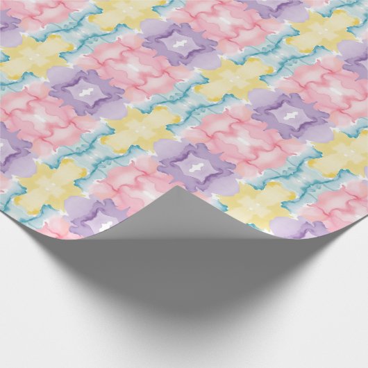 Wasserfarbe Abstrakt 24 Wrapping Paper Geschenkpapier (Ecke)