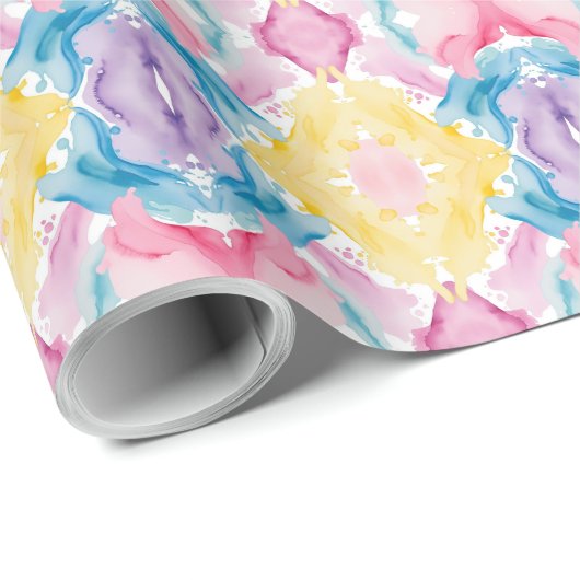 Wasserfarbe Abstrakt 25 Wrapping Paper Geschenkpapier (Rolleneckpunkt)