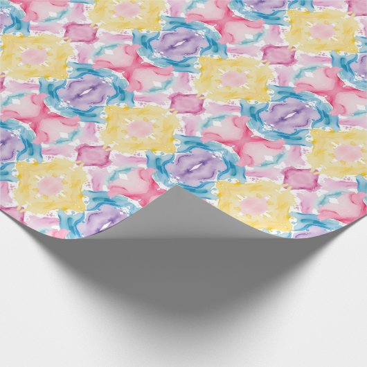 Wasserfarbe Abstrakt 25 Wrapping Paper Geschenkpapier (Ecke)